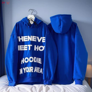 Áo hoodie nam nữ fom rộng in chữ nổi whenever mặc nhóm cặp đôi trẻ trung 3 màu đen, đỏ, xanh SSL