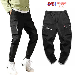 Quần jogger nam Quần thể thao nam vải kaki dài trơn túi hộp bó ống phong cách Hàn Quốc hộp nai k1