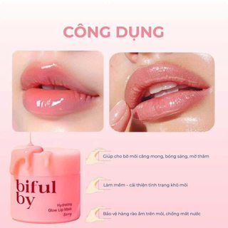 Mặt Nạ Ngủ Môi Biful By Hydrating Glow Lip Mask Dưỡng Môi Căng Mọng, Chống Nhăn Giảm Thâm Môi 10ml