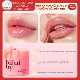 Mặt Nạ Ngủ Môi Biful By Hydrating Glow Lip Mask Dưỡng Môi Căng Mọng, Chống Nhăn Giảm Thâm Môi 10ml