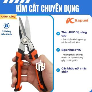 Kìm cắt cáp tổng hợp nhãn hiệu Kapusi Nhật Bản kềm cắt dây điện cao cấp