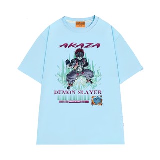 Áo Thun Thanh Gươm Diệt Quỷ Akaza Thủ Thế Tấn Công Vải Cotton 75 Mềm Mịn NGÔ TEE