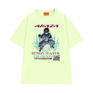 Áo Thun Thanh Gươm Diệt Quỷ Akaza Thủ Thế Tấn Công Vải Cotton 75 Mềm Mịn NGÔ TEE