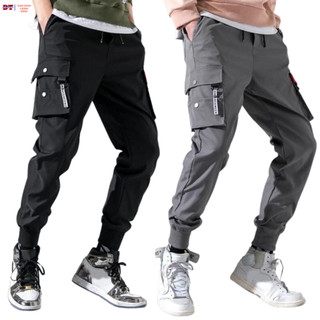 [SIÊU PHẨM] Quần dài jogger kaki nam nữ túi hộp dây nai bo gấu kiểu dáng cá tính thời trang - k1