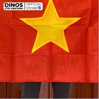 Cờ Đỏ Sao Vàng Dinos Khổ 72x92cm Vải AC Cao Cấp Mềm Nhẹ, Dễ Giặt, Nhanh Khô