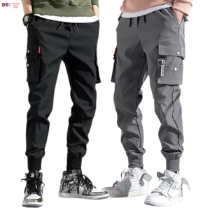 Quần jogger nam thể thao chất vải kaki túi hộp kiểu bó ống Hàn Quốc đẹp ống dài hộp nai K1