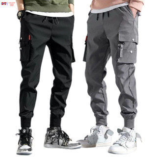 Quần jogger nam thể thao chất vải kaki túi hộp kiểu bó ống Hàn Quốc đẹp ống dài hộp nai K1