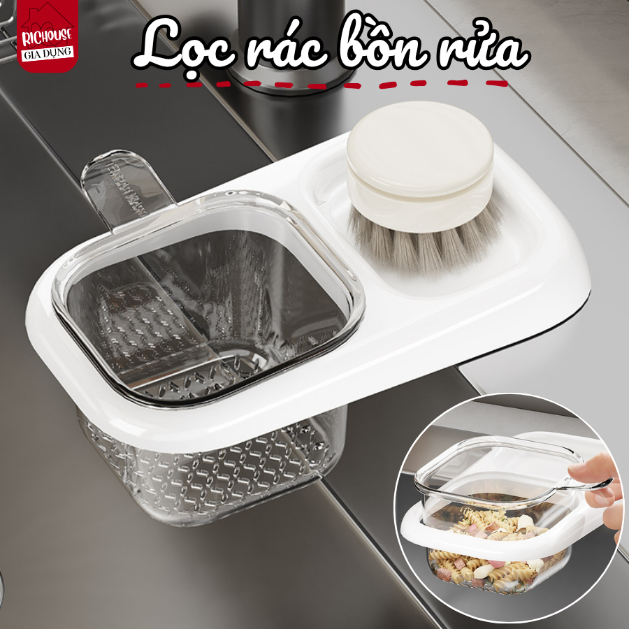 Giỏ Lọc Rác Bồn Rửa Bát Nhà Bếp Đa Năng, Lưới Lọc Cặn Chống Nghẹt Hiệu Quả