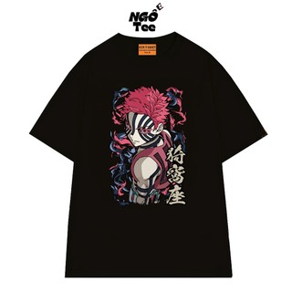 Áo Thun Anime Demon Slayer Thượng Huyền Tam Akaza Vải Cotton 75 Mềm Mịn Thoáng Mát NGỐ TEE