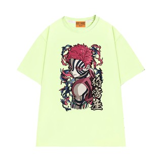 Áo Thun Anime Demon Slayer Thượng Huyền Tam Akaza Vải Cotton 75 Mềm Mịn Thoáng Mát NGỐ TEE