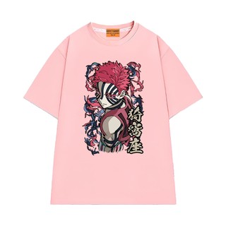 Áo Thun Anime Demon Slayer Thượng Huyền Tam Akaza Vải Cotton 75 Mềm Mịn Thoáng Mát NGỐ TEE