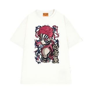 Áo Thun Anime Demon Slayer Thượng Huyền Tam Akaza Vải Cotton 75 Mềm Mịn Thoáng Mát NGỐ TEE