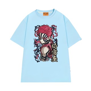 Áo Thun Anime Demon Slayer Thượng Huyền Tam Akaza Vải Cotton 75 Mềm Mịn Thoáng Mát NGỐ TEE