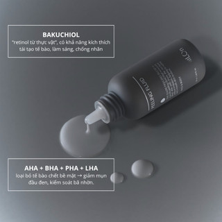 Dung dịch tẩy tế bào chết The ILLON Peeling Fluid 50ml | Làm sạch sâu, Dịu Nhẹ , Không Bong Tróc