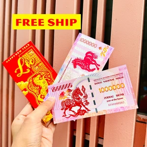 Tờ Tiền Hình Con Ngựa Macao 1 Triệu - Tờ Con Ngựa Macao 100 lưu niệm Lì Xì Tết 2026, Quà Tết Độc,Hợp