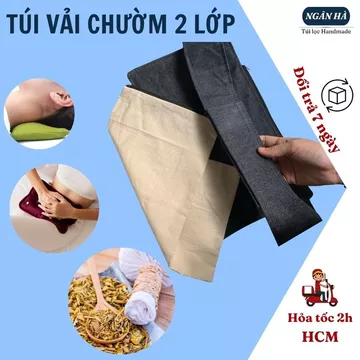 Túi chườm nóng thảo dược 2 lớp Túi lọc Ngân Hà túi chườm ấm dây kéo miếng dán tăng giảm kích thước