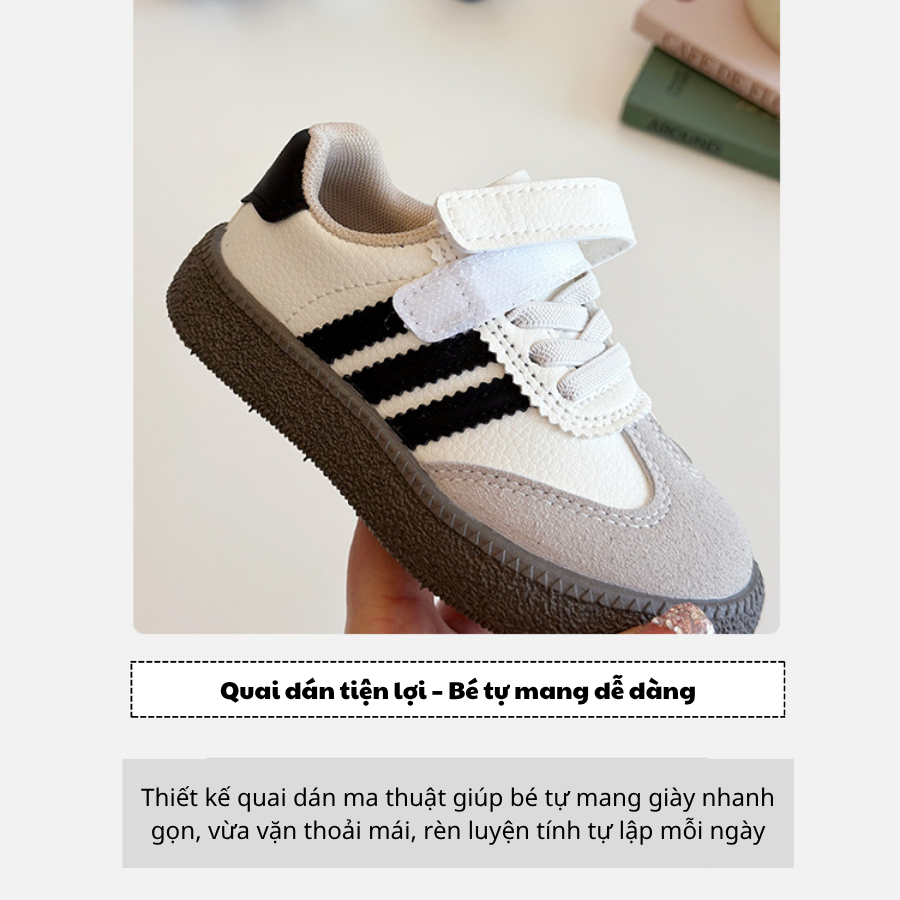 [M126] Giày Thể Thao Cho Bé, Giày Sneaker Thể Thao Bé Trai Bé Gái Từ Tập Đi Đến Đi Học, Đi Chơi Êm Ái ( Tăng 1 size)