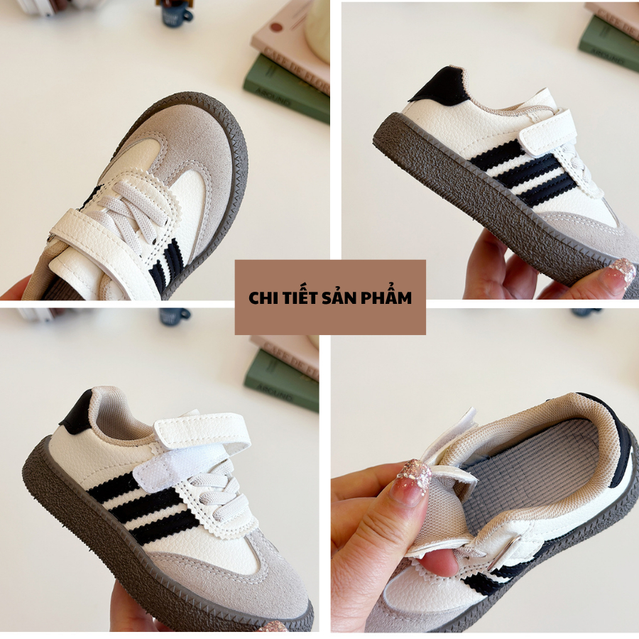 [M126] Giày Thể Thao Cho Bé, Giày Sneaker Thể Thao Bé Trai Bé Gái Từ Tập Đi Đến Đi Học, Đi Chơi Êm Ái ( Tăng 1 size)