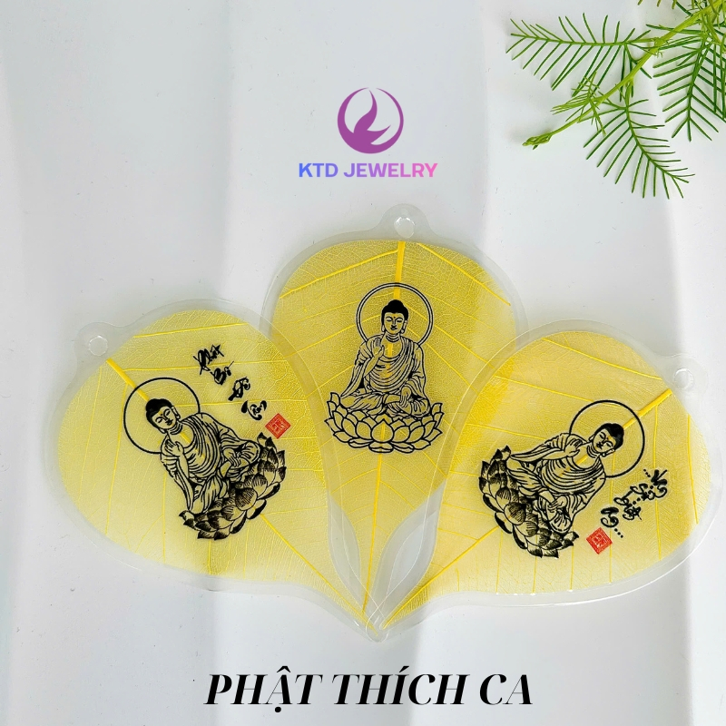 Lá Bồ Đề KATEDA Để Ốp Điện Thoại, Để Bóp Ví, Treo Xe Ô Tô Size 6 x 9cm.