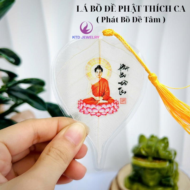 Lá Bồ Đề KATEDA Để Ốp Điện Thoại, Để Bóp Ví, Treo Xe Ô Tô Size 6 x 9cm.