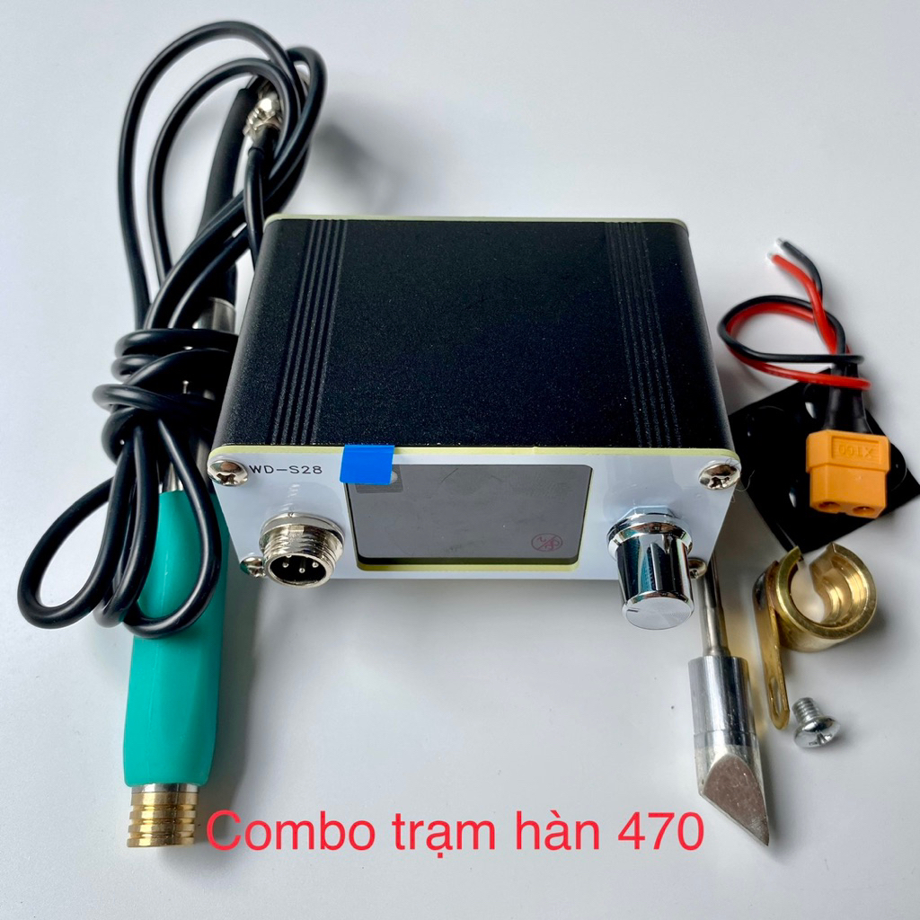 Trạm hàn C470 nóng nhanh tặng mũi C470 công suất lớn, hàn pin, hàn mối ...