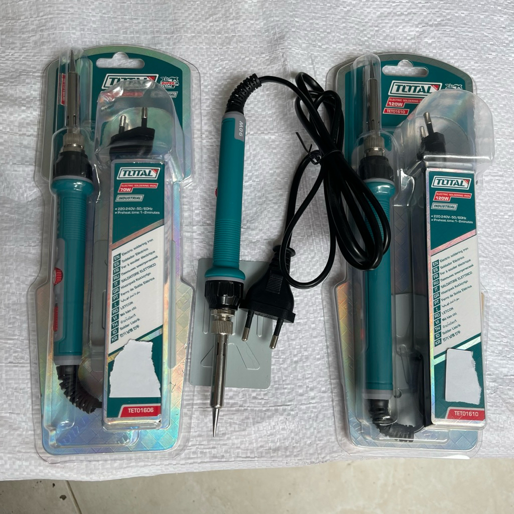 Mỏ hàn chì TOTAL chính hãng 40W - 120W  đủ loại công suất, nóng nhanh, hàn điện tử – sửa chữa chuyên dụng DNTT