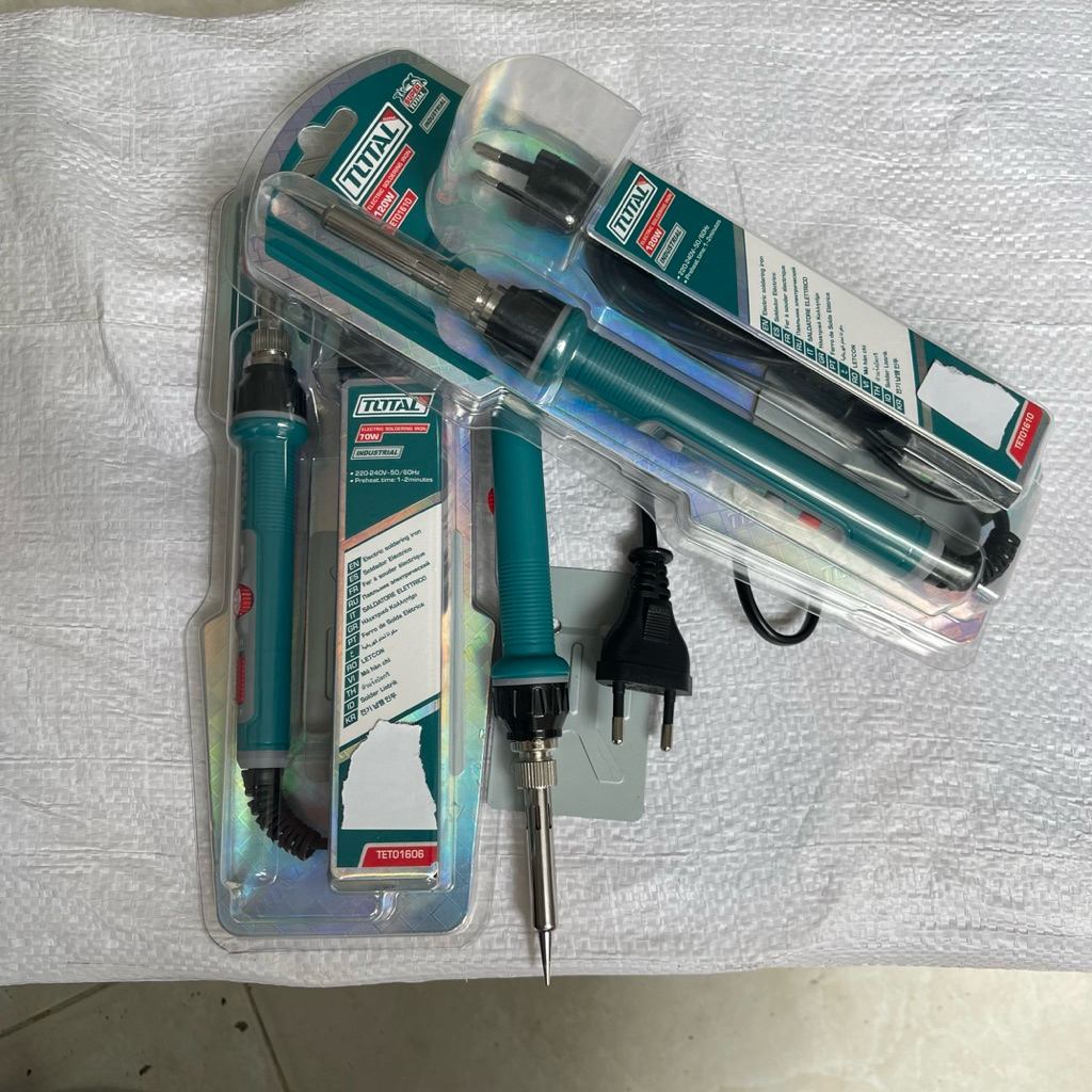 Mỏ hàn chì TOTAL chính hãng 40W - 120W  đủ loại công suất, nóng nhanh, hàn điện tử – sửa chữa chuyên dụng DNTT