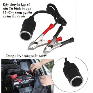 (freeship) Bộ Kẹp Bình Ác Quy Chuyển Đổi Sang 12V Chuyến Dụng Cho Ô Tô, Tẩu kẹp ắc quy xe hơi xe tải