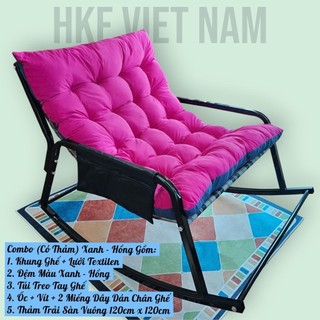 Ghế Bập Bênh 2 người HKF Việt Nam - Ghế Lười Đôi - Đọc Sách - Xem Phim