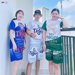 ⚡️Siêu Phẩm⚡️ Set Bộ Thể Thao Quần Áo TIGER XANH mặc nhà Tập Gym VẢI THUN LẠNH Kl2
