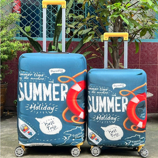 Áo Bọc Vali, Túi Trùm Vali Thun In 3D Co Giãn 4 Chiều Chống xước vali Mẫu SUMMER