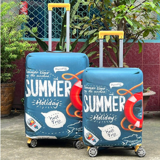 Áo Bọc Vali, Túi Trùm Vali Thun In 3D Co Giãn 4 Chiều Chống xước vali Mẫu SUMMER