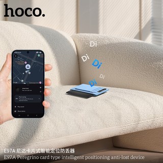 Định vị ANDROID Hoco E97A dạng thẻ dùng app GG Find My sạc wireless - Tìm đồ, xe máy, ô tô, trẻ em