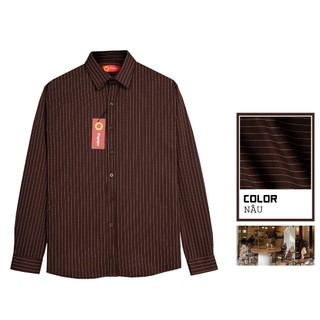[ BIGSIZE UP TO 135KG ] Áo sơ mi dài tay chỉ dệt nam co giãn Luxury Store . SMDC2