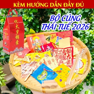 TRỌN BỘ CÚNG THÁI TUẾ 2026 dành cho các tuổi TÝ - SỬU - MÃO - NGỌ - DẬU - có kèm HƯỚNG DẪN