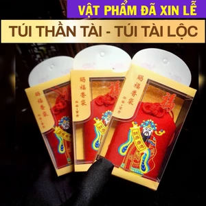 Túi thần tài mở lộc may mắn, Túi chiêu tài đón lộc, giữ tiền của tránh thất thoát [Đã Khai Quang]