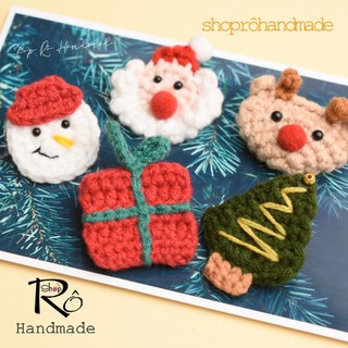 BST Ghim cài áo noel xinh xắn |Pin, trâm cài balo, quà tặng handmade |Shop Rô Handmade