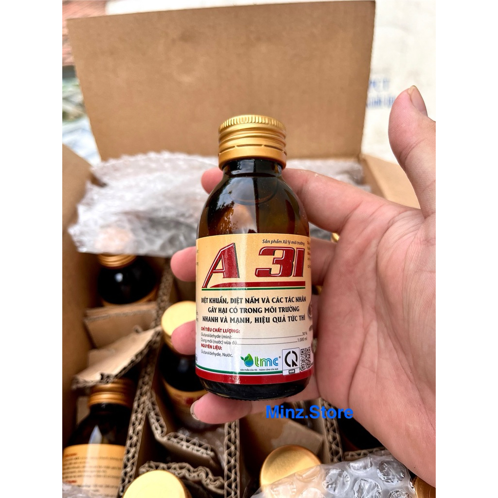 A31 - Diệt vi khuẩn, nấm, ghẻ trên ếch, lươn, cá, ba ba…(100ml)