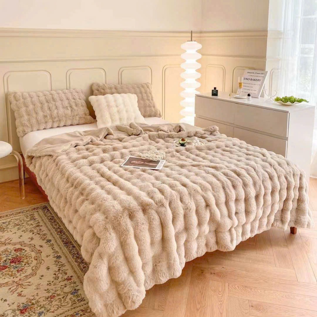 Chăn lông chồn lông siêu mịn, màu sắc sang trọng chất lượng cao Topaz nhập khẩu chính hãng