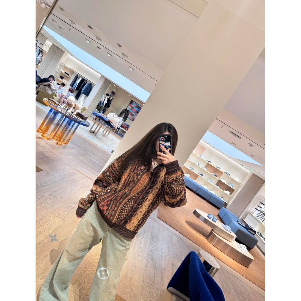 ⚡️[Hight Quality] Áo Khoác Len Ha1f Zip Pu11 Ready To Wear Jacket - Điểm Nhấn Màu Nâu Dệt Hoa Cao Cấp Nam Nữ Street Wear