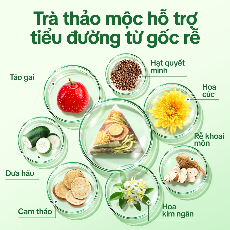 Tong Ren Tang Trà Thảo Mộc Hỗ Trợ Kiểm Soát Đường Huyết – Ổn Định Đường, Giảm Tăng Đường Sau Ăn