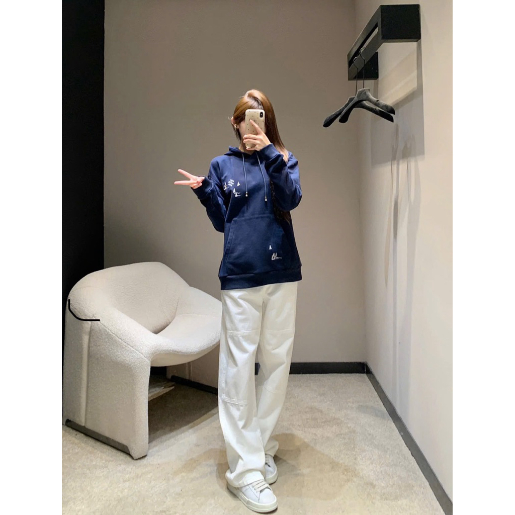 ⚡️[Hight Quality] Áo Hoodie Nam Nữ \/ Marq1 Ready To Wear - Điểm Nhấn Xanh Đen Thêu Thuyen Nổi Cao Cấp Loại 1