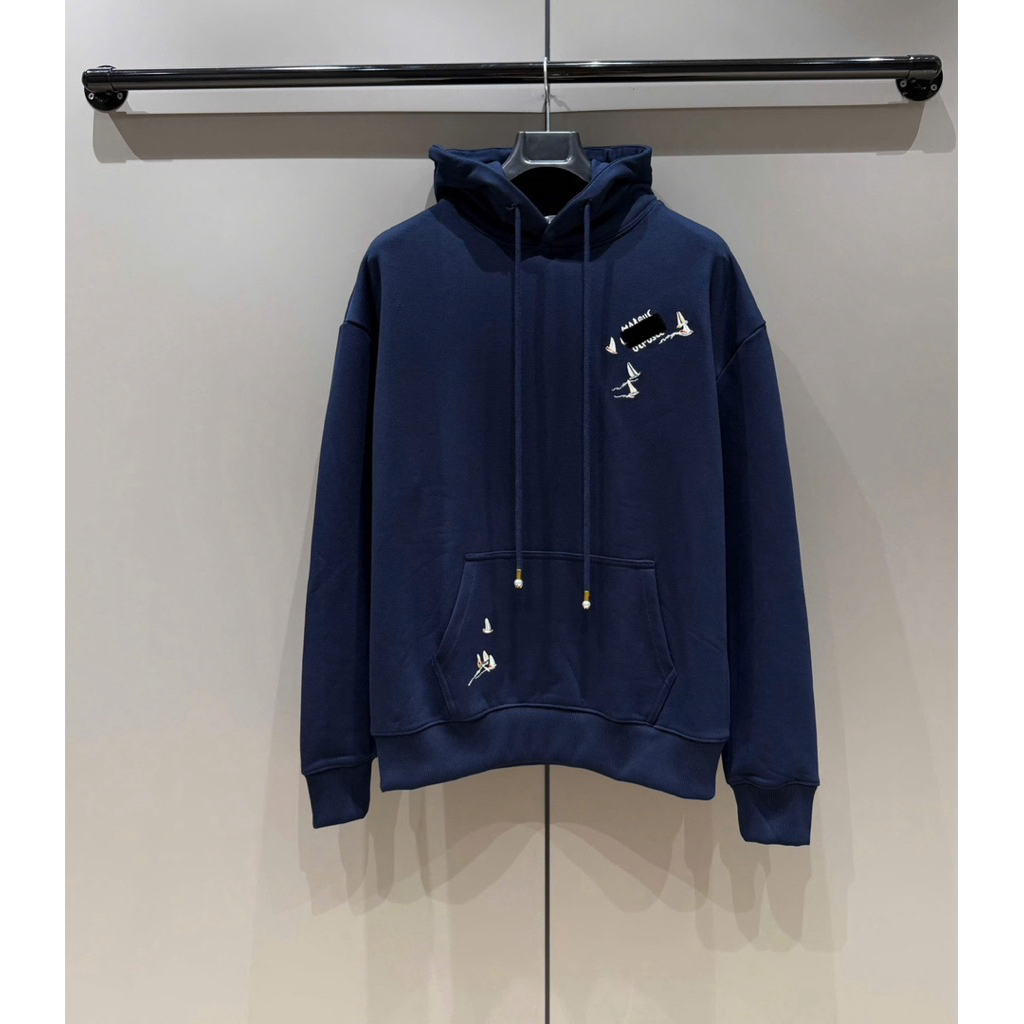 ⚡️[Hight Quality] Áo Hoodie Nam Nữ \/ Marq1 Ready To Wear - Điểm Nhấn Xanh Đen Thêu Thuyen Nổi Cao Cấp Loại 1