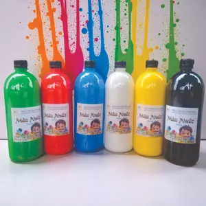 Màu Nước Tô Tượng Gốc Acrylic Pha Sẵn Chai 1000ml Kèm Nắp Bật/Vòi Nhấn HUNGACOLOR