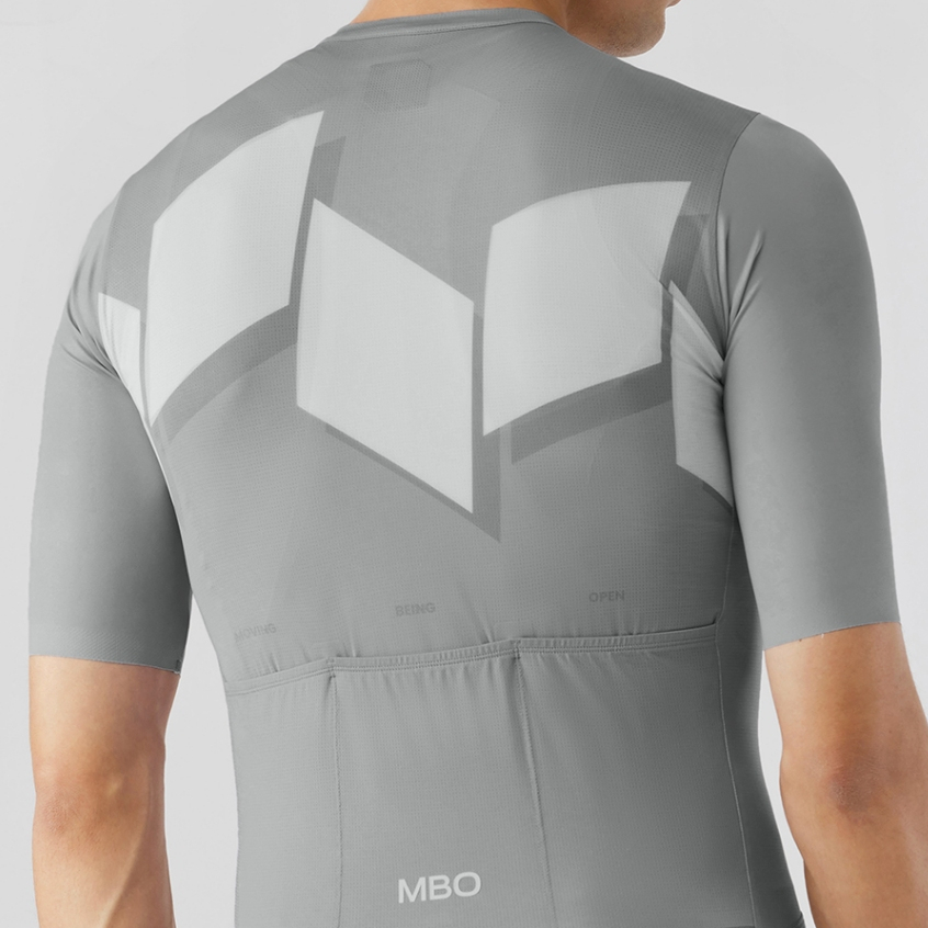 SC301 - Áo Đạp Xe MBO Nam Wall Gray