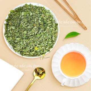 Lá chùm ngây 100g, chùm ngây sấy lạnh, lá xanh, đẹp, dùng pha trà - Lãn Ông