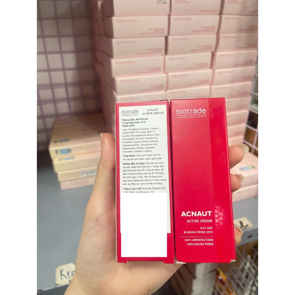 [HÀNG CTY] Kem Chấm mụn Biotrade Acnaut Active Cream 5ml 15ml 30ml Giảm Sưng Mụn, Dịu Da