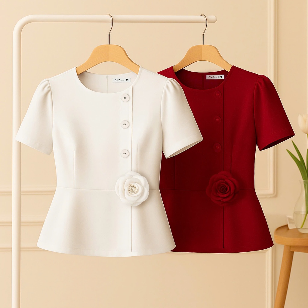 Set Quà Tặng Mẹ Ý Nghĩa Thương Hiệu ANA Mode (Áo CHD17 + Chân váy CHE17 kèm hộp quà)