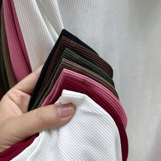 Áo thun nữ tay dài cổ lọ bigsize dáng vừa chất vải gân nỉ dày dặn dành cho chuppy tôn dáng G216