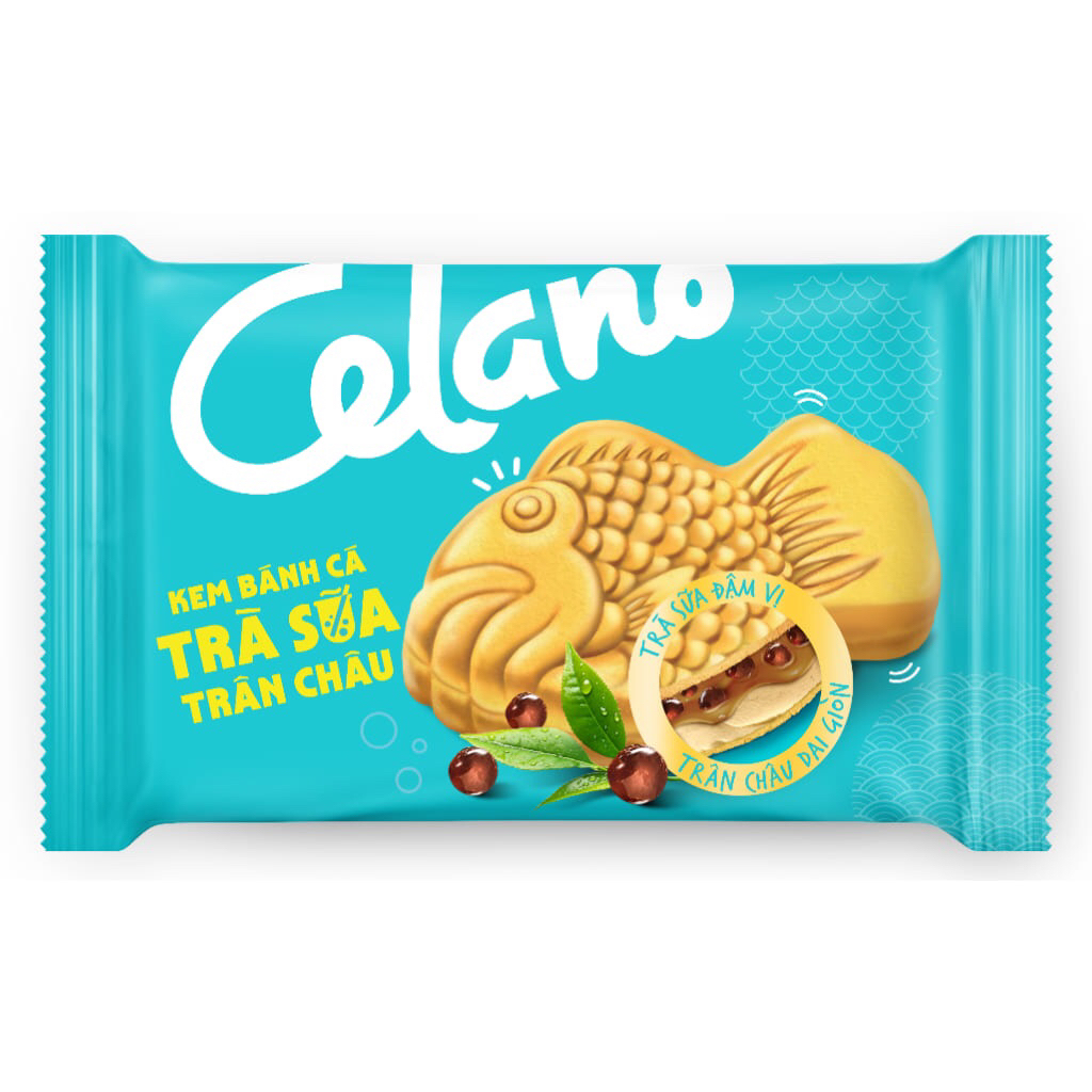 Combo 5 gói kem Celano bánh cá trà sữa trân châu 100g | Shopee Việt Nam